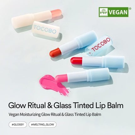 Tocobo Glass Tinted Lip Balm No.011 Flush Cherry 3.5g - Maison des fragrances