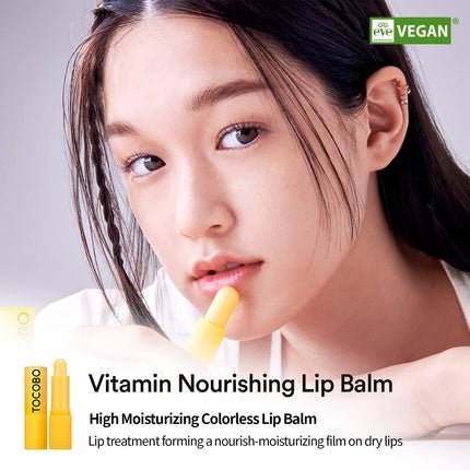 Tocobo Vitamin Nourishing Lip Balm 19g - Vegan Moisturizing Formula - Maison des fragrances