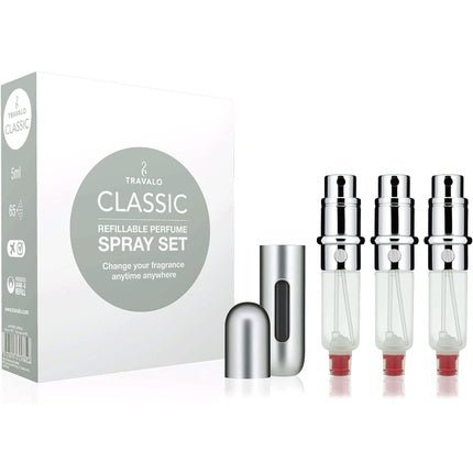 Travalo Classic Hd Set Refilled Flacon 3x Case Silver Fragrance (Fragrance) Mixte 5ml - Maison des fragrances