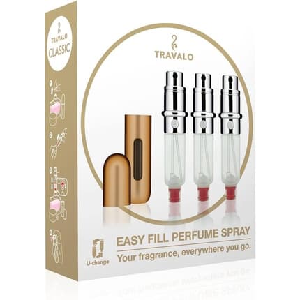 Travalo Gold Perfume Atomizer Set Fragrance (Fragrance) Mixte - Maison des fragrances