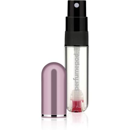 Travalo Pod Pure Perfume Atomizer Genie-S Refillable System Travel TSA Approved Reusable and Airtight Easy-Fill Mini Pump Sprayer Lightweight Clear Body Fun Colorful Lid Perfect Pink 0.17oz - Maison des fragrances