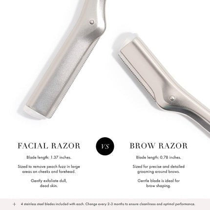 Tweezerman Eyebrow Razor Replacement Blades Stainless Steel - Maison des fragrances