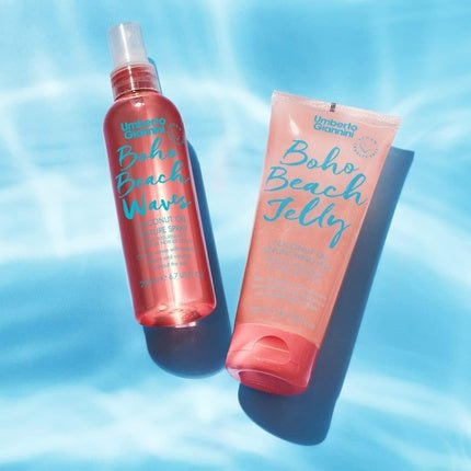 Umberto Giannini Beach Waves Boho Texture Spray 200ml - No Salt Coconut Oil Wave Spray with Colour Protecting UV Filters - Maison des fragrances