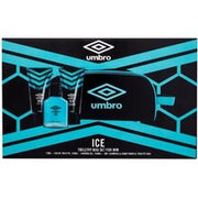 Umbro Ice Gift Set - 75 Ml, Shower Gel 150 Ml, 2-In-1 Shampoo And Conditioner 150 Ml, And Cosmetic Bag Eau de Toilette Unisexe - Maison des fragrances