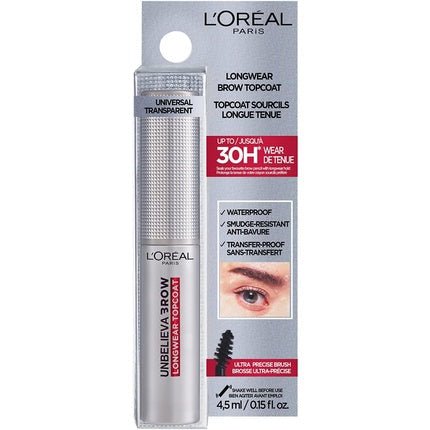 Unbelievabrow Longwear 30h Topcoat Gel, transparent, 5ml - Maison des fragrances