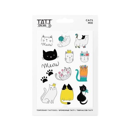 Unique Mix of Temporary Tattoos with Cats for the Party - Maison des fragrances
