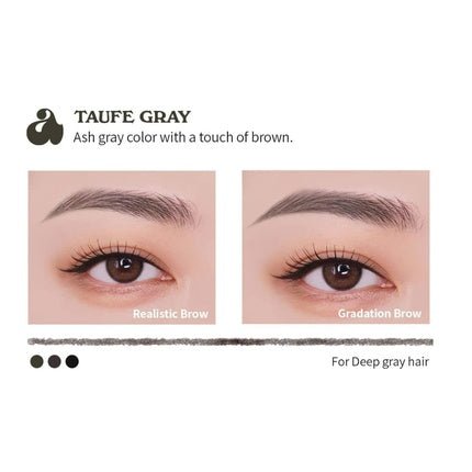 Unleashia Shaper Defining Eyebrow Fixer & Pencil Taupe Gray - Maison des fragrances