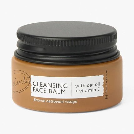 UpCircle Travel Mini Cleansing Face Balm with Apricot 20ml - Natural Cleanser To Remove Makeup + Clear Blackheads - Sea Buckthorn, Oat + Rosemary Oil - Vegan + Cruelty - Free - Maison des fragrances
