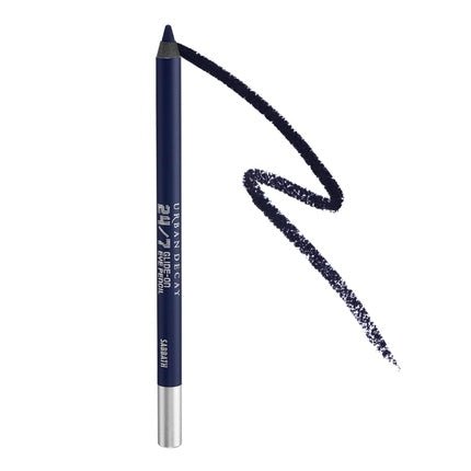 Urban Decay 24/7 Glide - On Waterproof Eyeliner Pencil Smudge - Proof 16HR Wear Long - Lasting Ultra - Creamy Blendable Formula Sharpenable Tip Sabbath Deep Navy Matte - Maison des fragrances