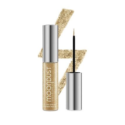 URBAN DECAY Moondust Liquid Glitter Eyeliner Longwear Sparkle Liner & Eyeshadow Topper Quick - Drying Water - Based Formula Buildable Shimmer Shades Vegan Formula Midnight Cowboy Gold Glitter - Maison des fragrances