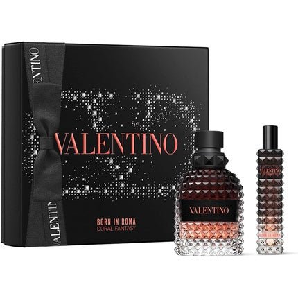 Valentino Born in Roma Uomo Coral Set 50ml Eau de Toilette Spray + 15ml Mini - Maison des fragrances