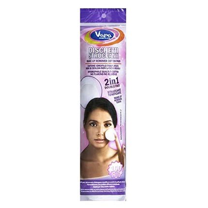 Vapa Makeup Remover Pads 100 Pieces 2 in 1 - Maison des fragrances