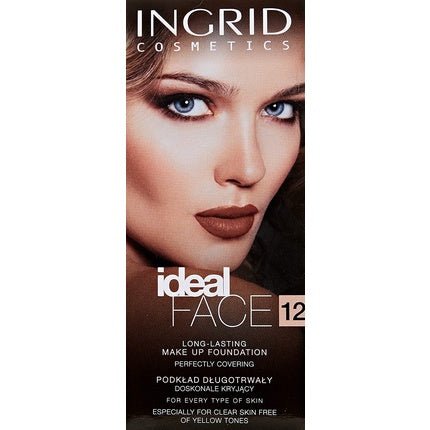 Verona Ingrid Ideal Face Long Lasting Makeup Foundation No 12 Natural Beige - Maison des fragrances