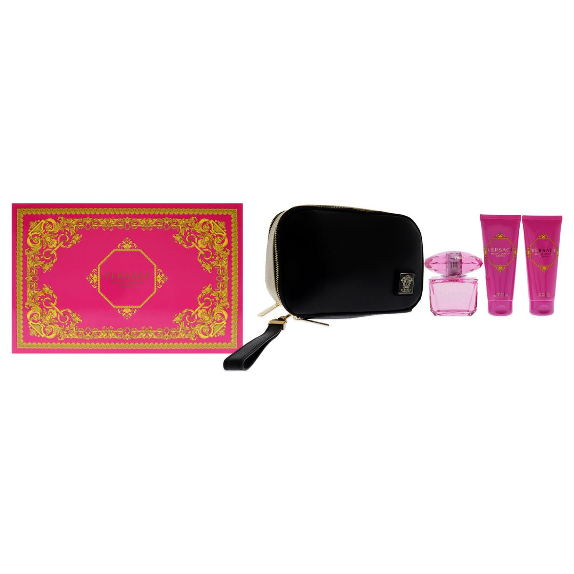 Versace Bright Crystal Absolu Set With Shower Gel And Body Lotion Coffret (Coffret) Mixte 90ml - Maison des fragrances
