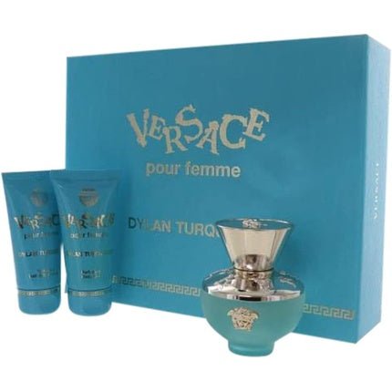 Versace Dylan Turquoise Gift Set - , Shower Gel , Body Lotion Coffret (Coffret) Femme 50ml - Maison des fragrances