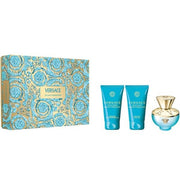 Versace Dylan Turquoise Set With Shower Gel And Body Lotion Coffret (Coffret) Femme 50ml - Maison des fragrances