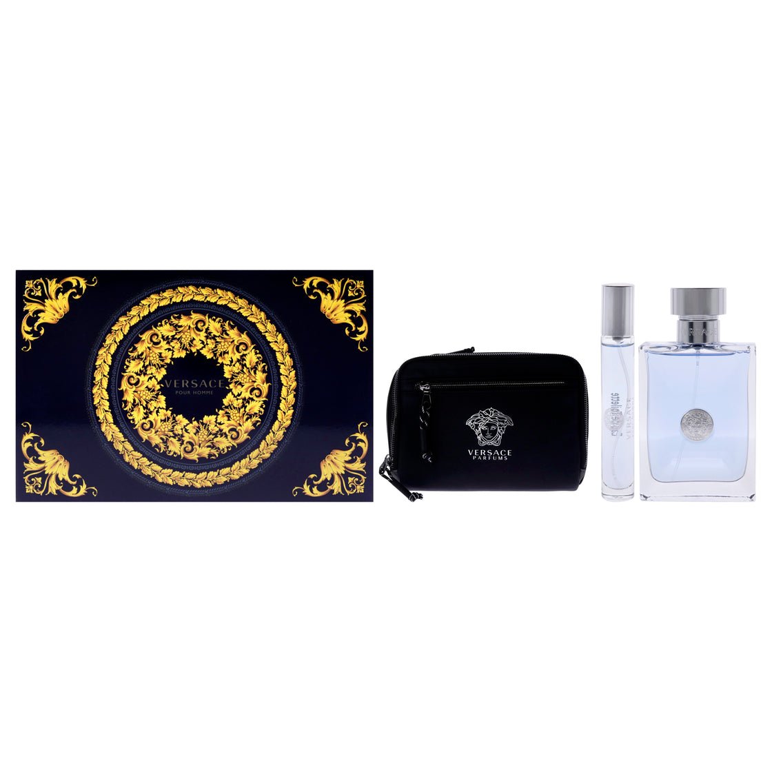 Versace Gift Set - And With Cosmetic Bag Coffret (Coffret) Homme 100ml - Maison des fragrances