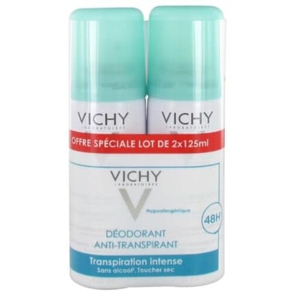 Vichy Antiperspirant Set 2 X Déodorant (Déo) Mixte 125ml - Maison des fragrances