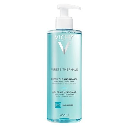 Vichy Pureté Thermale Fresh Cleansing Gel with Glycerin Gentle Gel Cleanser & Makeup Remover 13.5 Fl Oz - Maison des fragrances
