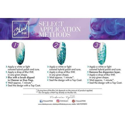 Victoria Vynn Metallic Blur Ink Watercolor Marble Smoke Smudge Nail Art 10ml - Maison des fragrances
