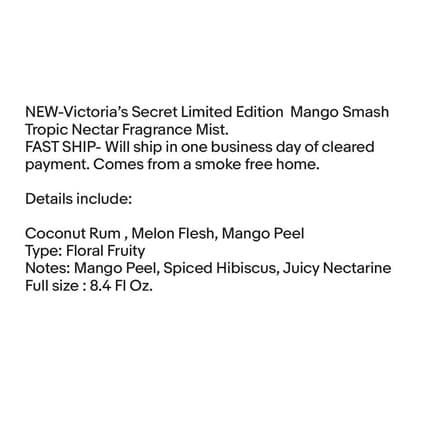 Victoria's Secret Mango Smash Tropic Nectar Fragrance Mist Coffret (Coffret) Mixte 248ml - Maison des fragrances