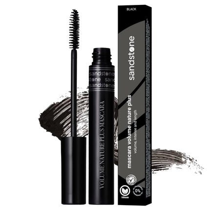 Volume Nature Plus Hypoallergenic Black Mascara for Sensitive Eyes - Smudge - & Sweatproof Lengthening Vegan Mascara - Maison des fragrances
