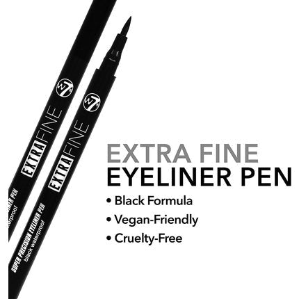 W7 Cosmetics Waterproof Automatic Felt Tip Eyeliner Pen Black - Maison des fragrances
