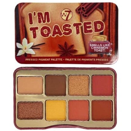 W7 London I'M Toasted Pressed Pigment Palette - Vegan - Maison des fragrances