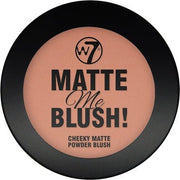 W7 Matte Me Blush Pigmented Matte Finish Powder Blusher Natural Tan - Maison des fragrances
