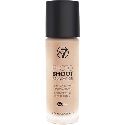 W7 Photoshoot Foundation Rich and Full Formula Long Wear Budge - Proof Coverage Sand Beige - Maison des fragrances