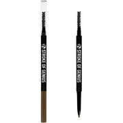 W7 Stroke of Genius Eyebrow Pencil Dual Ended Mechanical Brow Pencil with Spoolie Brush Brunette - Maison des fragrances