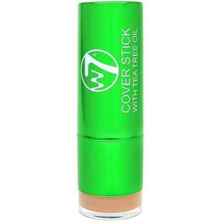 W7 Tea Tree Concealer Stick Creamy Skin Soothing Formula for Blemishes and Redness Long - Lasting Concealer Makeup Light/Medium 3.5g - Maison des fragrances