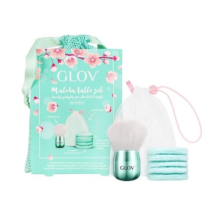 Washable Makeup Remover Pads with Kabuki Brush Gift Set - Maison des fragrances