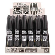 Waterproof 24 - Hour Intense Black Curved Voluminous Mascara - Maison des fragrances