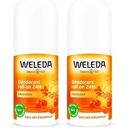 Weleda Sea-Buckthorn Deodorant Roll-On 24h - Pack of 2 Déodorant (Déo) Mixte 50ml - Maison des fragrances