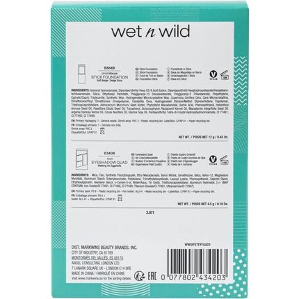 Wet n Wild All About Beauty Set with Photo Focus Stick Foundation in Soft Beige Shade & Color Icon Eyeshadow Quad Set - Maison des fragrances