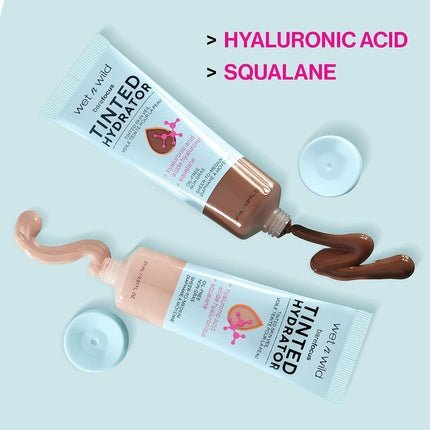 wet n wild Bare Focus Tinted Hydrator with Hyaluronic Acid and Vegan Squalane for Radiant Skin Semi - Matte Finish Light to Medium Coverage Pale Shade - Maison des fragrances