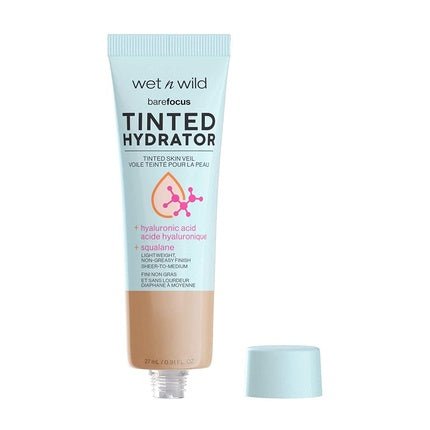 Wet n Wild Bare Focus Tinted Skin Perfector Moisturizing Fluid with Hyaluronic Acid Medium Tan 27ml - Maison des fragrances