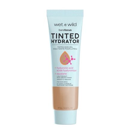 Wet n Wild Bare Focus Tinted Skin Perfector Moisturizing Fluid with Hyaluronic Acid Medium Tan 27ml - Maison des fragrances