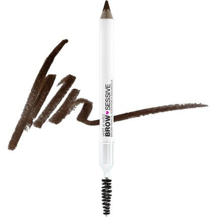 wet n wild Brow - Sessive Eyebrow Pencil with Dual Tip for Thin and Thick Brows - Dark Brown - Maison des fragrances