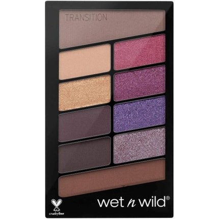 Wet 'n' Wild Color Icon 10 Pan Eyeshadow Palette 10 Bright and Matte Colors - V.I.Purple - Maison des fragrances