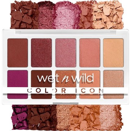 Wet n Wild Color Icon 10 - Pan Eyeshadow Palette Heart & Sol - 10 Highly Pigmented Shades for Everyday Makeup - Maison des fragrances