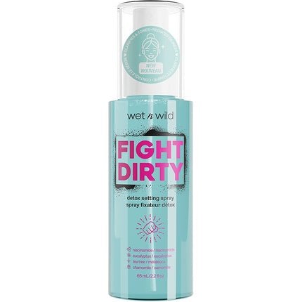 Wet n Wild Fight Dirty Makeup Clarifying Setting Spray with Hydrating and Balancing Formula - Natural Finish - Maison des fragrances