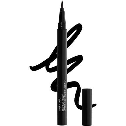Wet n Wild Mega Last Breakup Proof Liquid Eyeliner Black Waterproof Smudge - Resistant 16 - Hour Wear Ultra Black - Maison des fragrances