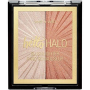 Wet n Wild MegaGlo Hello Halo Blushlighter Highlight Bling - Rouge and Highlighter Duo with Soft and Customizable Reflective Shades and Pearl Pigments for Radiant Skin - Maison des fragrances