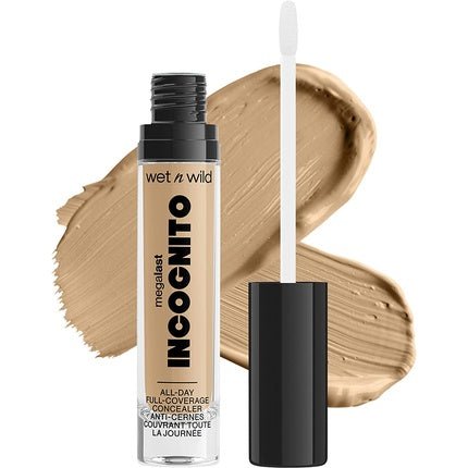 wet n wild Megalast Incognito Full - Coverage Concealer with Shea Butter Medium Honey - Maison des fragrances