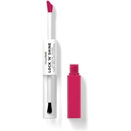Wet 'n' Wild Megalast Lock n' Shine Dual - Ended Lip Color and Clear Gloss with Vitamin E and Jojoba Oil Enriched Formula Irresistible Shade - Maison des fragrances
