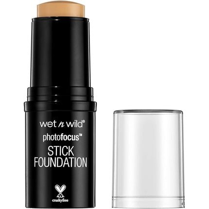 Wet n Wild Photo Focus Stick Foundation Long - lasting Coverage Lightweight Creamy Formula Semi - matte Finish with Argan and Sunflower Seed Oil Soft Ivory Cream Beige - Maison des fragrances