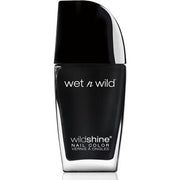 Wet 'n' Wild Wild Shine Nail Color Black Crème 12ml - Maison des fragrances