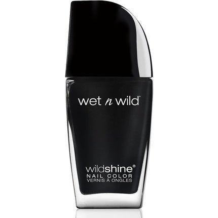 Wet 'n' Wild Wild Shine Nail Color Black Crème 12ml - Maison des fragrances